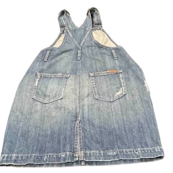 JOE'S Denim Skirtall Overall Mini Skirt Collector's Edition SELVEDGE Den… - Picture 13 of 16